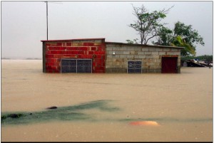 Flooded house in Falcón