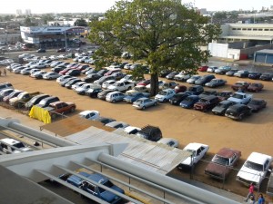 The bustling area sorrounding LIbertador Terminal station