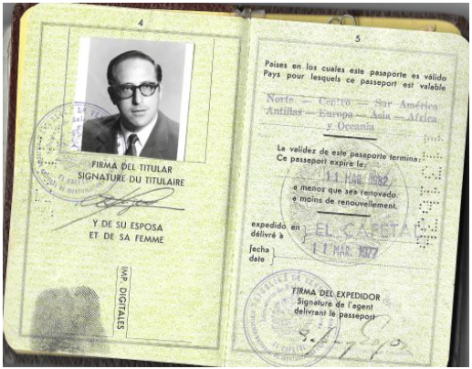 Alberto's Venezuelan passport